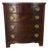 1970s Heritage Henredon Bow Front Mahogany Four-Drawer Nightstand For Sale