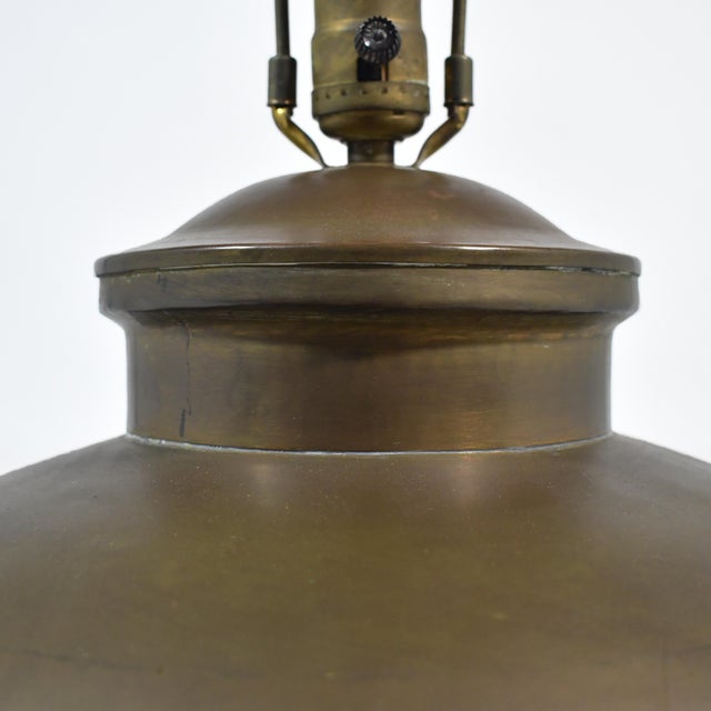 Mid 20th Century Brass Table Lamp For Sale - Image 5 of 8