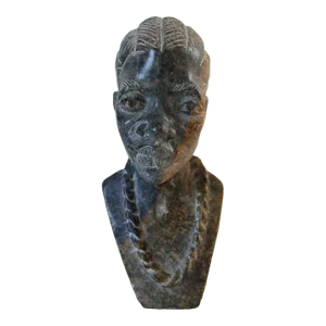 Vintage African Stone Bust