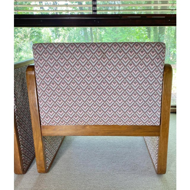 1970s Milo Baughman Style Cube Chairs - a Pair For Sale - Image 11 of 13