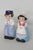 Mid-Century Modern Mid 20th Century Dutch Boy and Girl Ceramic Salt and Pepper Shakers Hand Painted - Set of 2 For Sale - Image 3 of 13