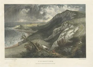 Hullmandel, Folkestone, United Kingdom as Seen from the East, 1822, Hand-Colored Print