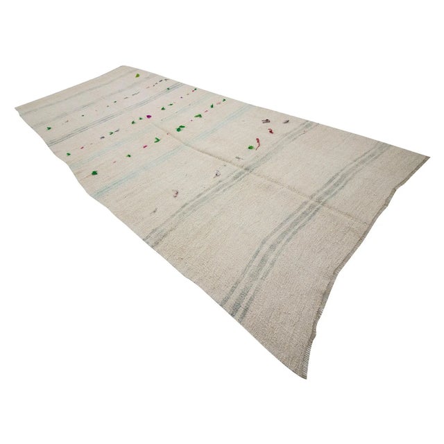 Traditional Hemp Vintage Kilim Rug- 5′11″ × 13′1″ For Sale - Image 3 of 7