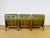1960s Vintage Scandinavian Modular Sofa in Green Leather and Oak, 1960s, Set of 3 For Sale - Image 5 of 18