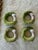 Hollywood Regency Vintage Ceramic Asparagus Napkin Rings - Set of 4 For Sale - Image 3 of 5