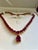 Bochic “Capri” Vintage 100 Carat Natural Ruby Necklace Set in 18K Gold & Silver For Sale - Image 10 of 15