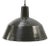 Vintage Industrial Brown Enamel Pendant Light For Sale