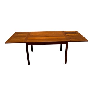 1960s Danish Modern Expansion Dining Table in Teak by Ansager Møbler, Denmark For Sale