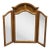 Bassett Furniture Solid Oak Traditional American Colonial Revival 56" Tri-View Mirror 2085-246 For Sale