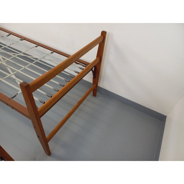 Vintage Stackable Daybeds in Oak Wood and Metal, 1960s, Set of 2 For Sale - Image 17 of 18