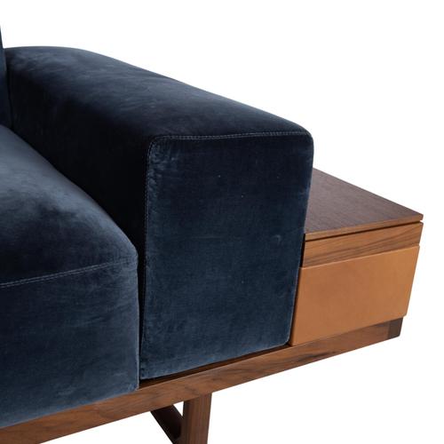 Textile Wood and Velvet Palais Two-Seater Sofa with Electric Function from Wittmann For Sale - Image 7 of 16