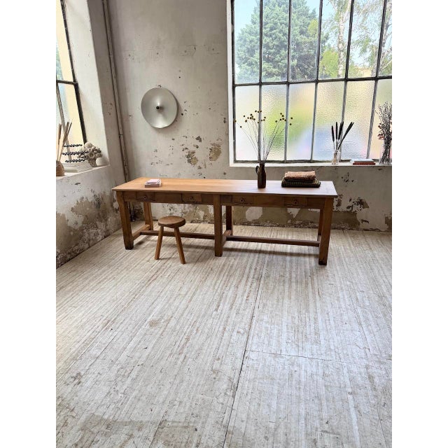 Drapery Table in Walnut, 1900 For Sale - Image 16 of 18