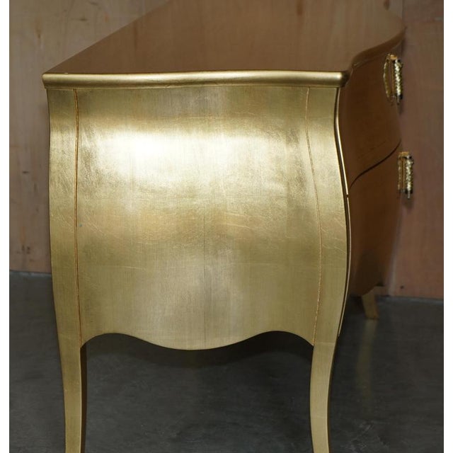 24ct Gold Leaf Canova Bombe Chest of Drawers by Fendi Casa For Sale - Image 14 of 18
