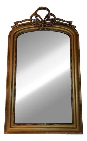 Louis Philippe Gilt Mirror with Ribbon Decoration