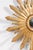 Large Vintage French Midcentury Sunburst with Small Convex Mirror Plate For Sale In Atlanta - Image 6 of 11