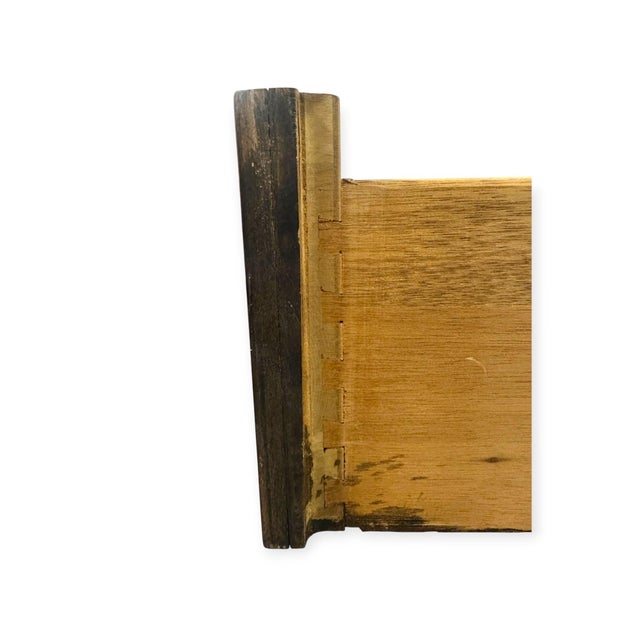 Brown Vintage Mid Century Modern Broyhill Brasilia Walnut 5-Drawer Tallboy Dresser. For Sale - Image 8 of 13