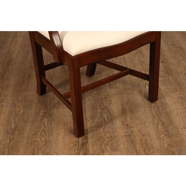 Scarborough House Chippendale Style Pair Of Mahogany Armchairs For Sale - Image 10 of 18