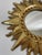 Glass Vintage Bright Gold 13" Sunburst Wall Accent Mirror For Sale - Image 7 of 17