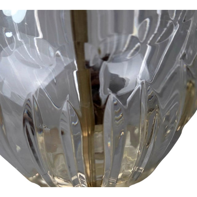 Attributed 1920s European Cut Crystal and Brass Urn Table Lamps – A Pair For Sale - Image 10 of 12