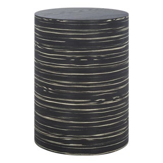 Bahan Round End Table in Black For Sale