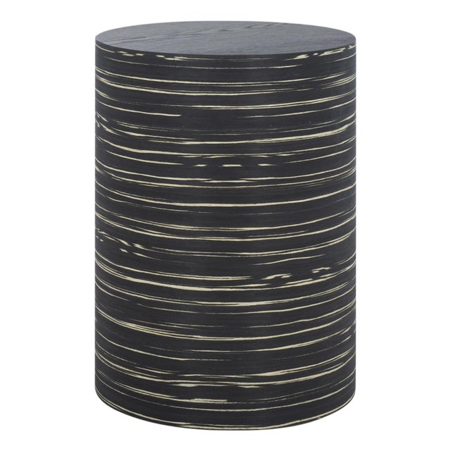 Bahan Round End Table in Black For Sale