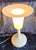 Vintage Table Lamp with White Glazed Porcelain Base, 1970s For Sale - Image 3 of 8