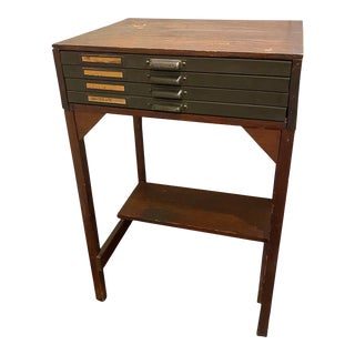 Vintage 1920s American Printer’s Typeset Desk With Drawers - Industrial Design For Sale