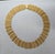 Napier Vintage Signed Napier Goldtone Interlocking Link Wide Collar Necklace For Sale - Image 4 of 10