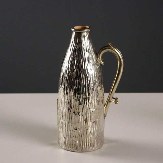 Vintage Bottle Holder in Silvered Metal, England, 1960s-1970s For Sale - Image 9 of 9