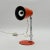 Vintage Italian Targetti Sankey Orange Desk Lamp, 1970s For Sale - Image 4 of 11