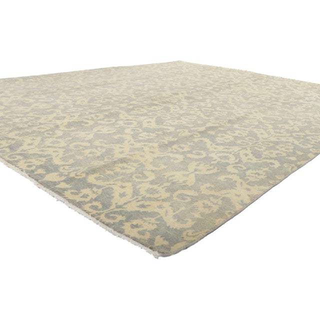 80256 Vintage Modern Ikat Rug, 08'00 X 10'02. Emanating modern style with incredible detail and texture, this hand knotted...