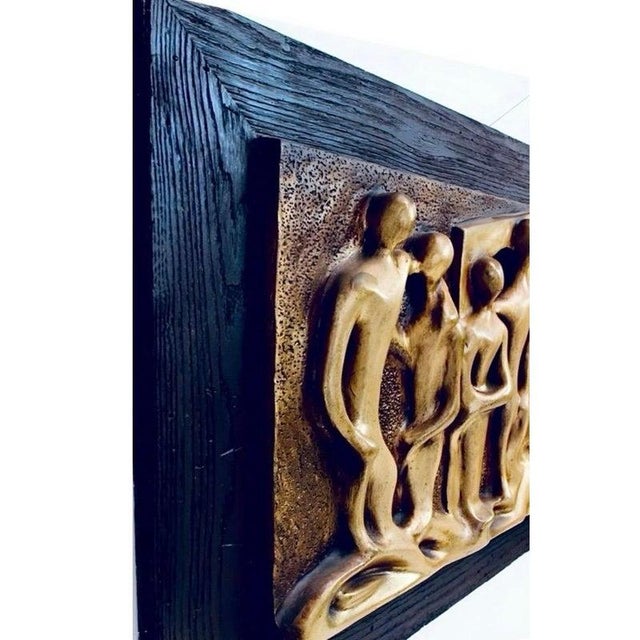 1960s 1960s Lovers Huge Brutalist Fiberglass Wall Sculpture Espada for Finesse Originals as Seen on Mad Men For Sale - Image 5 of 11