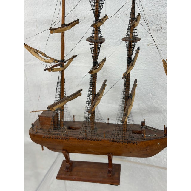 Vintage Ship Model For Sale - Image 4 of 12