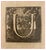 Luigi Vanvitelli, Letter of the Alphabet U, Etching, 18th Century For Sale