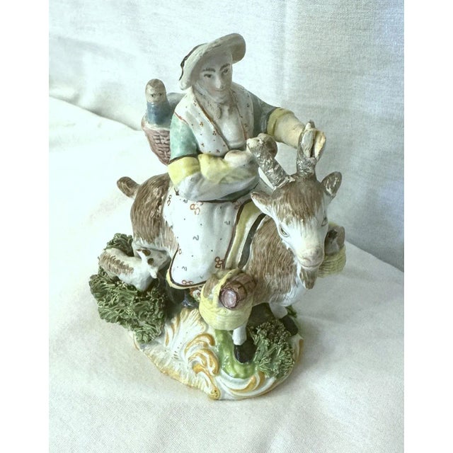 Early 19th Century Early 19th Century Staffordshire Figure of the Welsh Tailor's Wife For Sale - Image 5 of 11