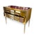 Metal Gold, Burgundy and Pink Murano Glass Sideboard, 1980s For Sale - Image 7 of 7