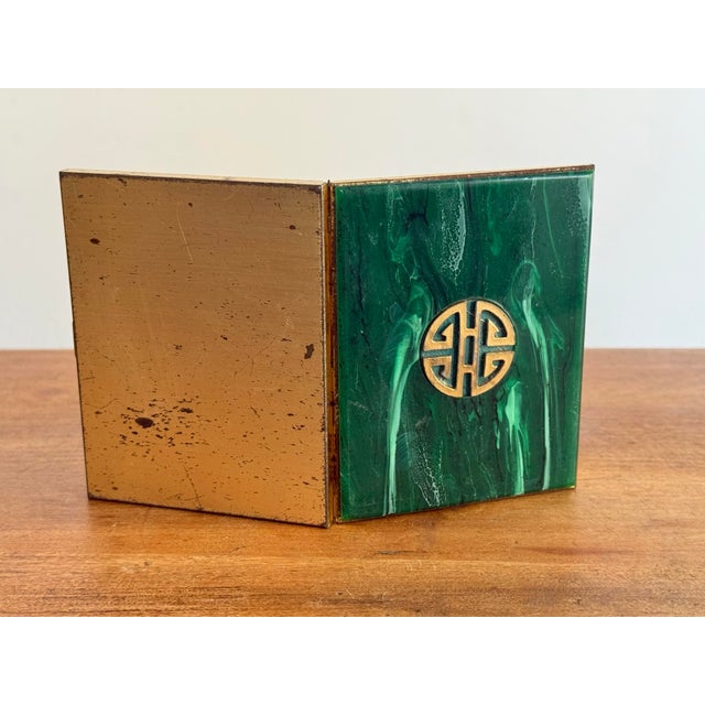 Faux Malachite Cigarette Box For Sale - Image 4 of 7