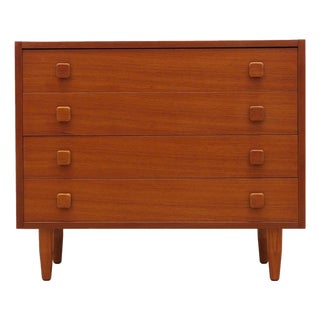 Vintage Danish Teak Chest of Drawers, 1970s For Sale