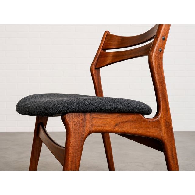 Mid Century Modern Pair of Teak Dining Chair by Erik Buch for Christiansen For Sale In New York - Image 6 of 15