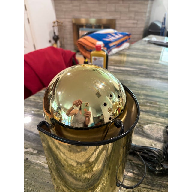 Vintage Kovacs Mid Century Modern Gold Atomic Eyeball Lamps - Pair For Sale In Sacramento - Image 6 of 10