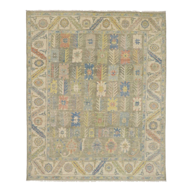 Oushak Style Rug - 08'01 X 09'09 For Sale