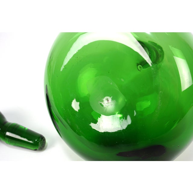 Murano Empoli Green Carafe by Gio Ponti, 1950s For Sale - Image 13 of 18