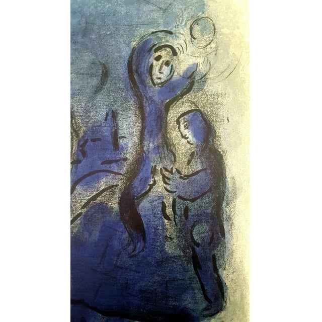 Marc chagall, original lithograh depicting an instant of the bible. Technique: original lithograph in colours (mourlot no....