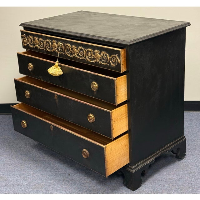 Rustic European Newly Painted Rustic European Inspired Chest of Drawers For Sale - Image 3 of 12