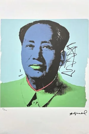 After Andy Warhol, Mao Zedong Green-Blue, 1980s, Lithograph