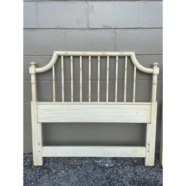 Vintage Thomasville Allegro Faux Bamboo Twin Headboard Pair Chairish