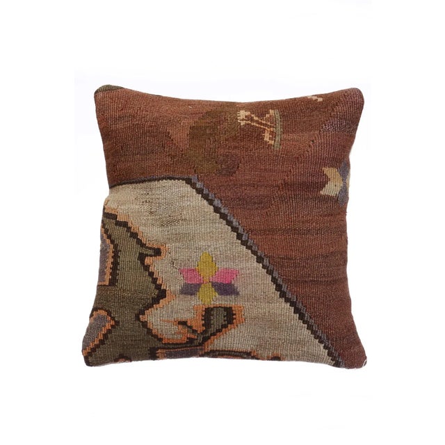 Decorative Kilim Pillow Cover For Sale - Image 4 of 4