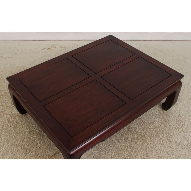 Vintage Chinese Rosewood Coffee Cocktail Table For Sale In Philadelphia - Image 6 of 15