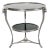Louis XV Style Silvered Bronze & Black Marble Gueridon Side Table For Sale
