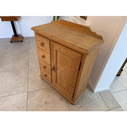 Alpine Biedermeier Style Rustic Bread Cupboard For Sale - Image 4 of 9